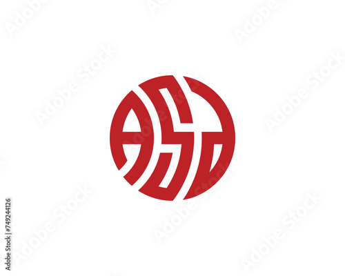 ASD logo design vector template