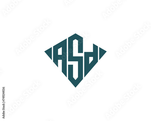 ASD logo design vector template