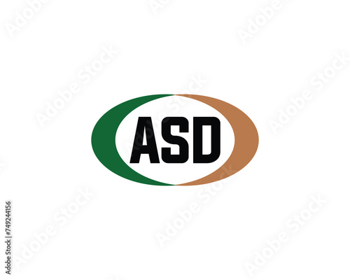 ASD logo design vector template