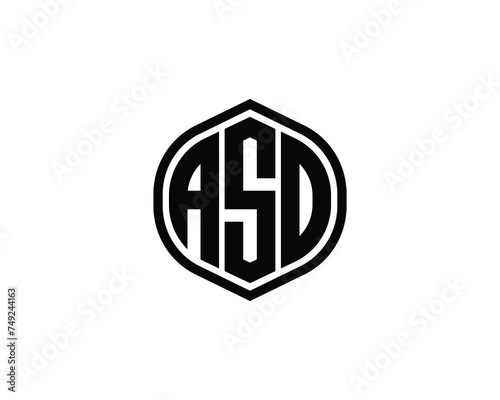 ASD logo design vector template