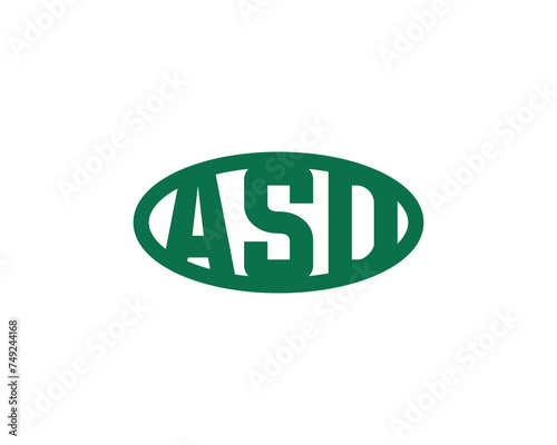ASD logo design vector template