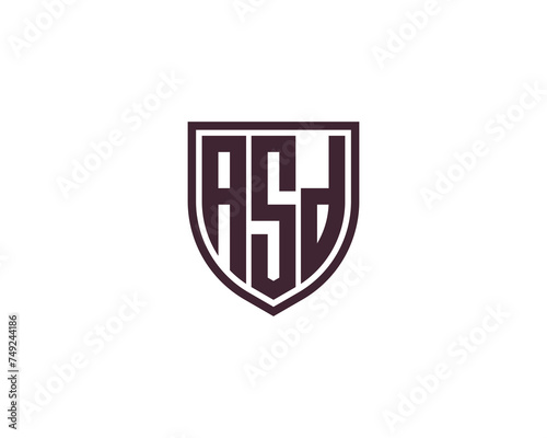 ASD logo design vector template