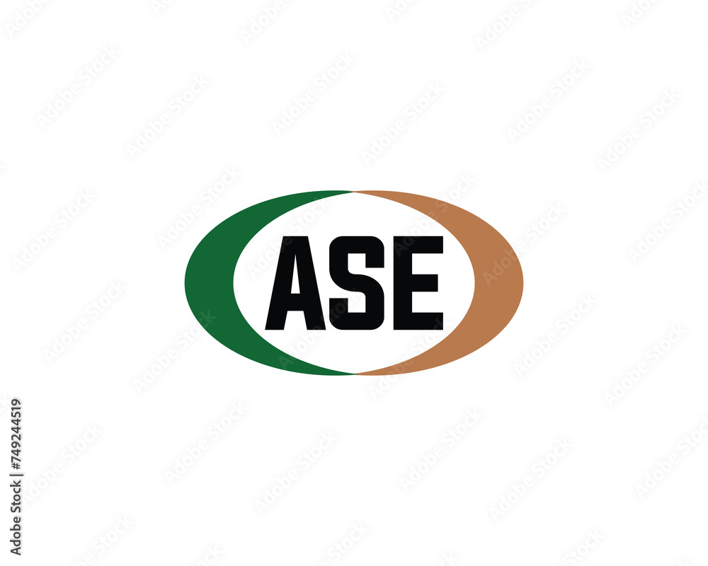 ASE logo design vector template ASE logo design vector template