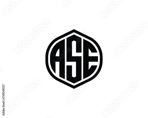 ASE logo design vector template