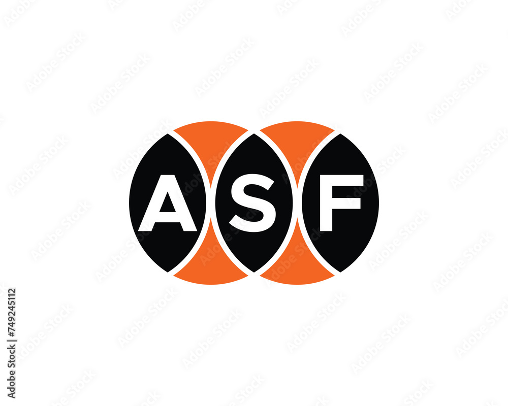 ASF logo design vector template ASF logo design vector template