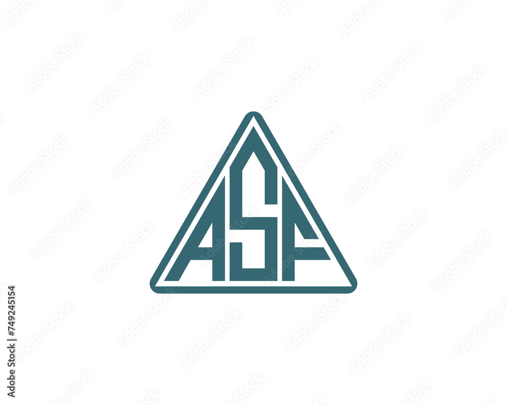 ASF logo design vector template ASF logo design vector template