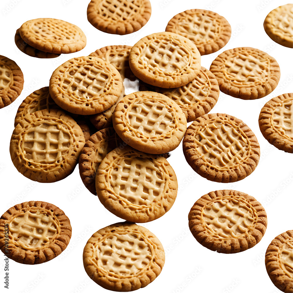 Cookies image isolated on a transparent background PNG photo