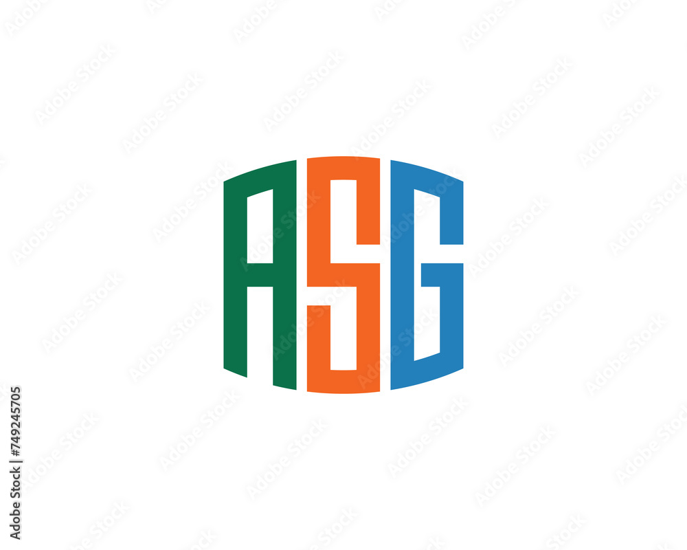 ASG Logo design vector template ASG Logo design vector template