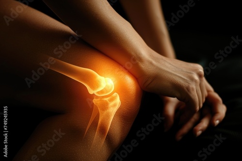 Knee pain: addressing discomfort, injury, and arthritis with orthopedic care, medical treatment, rehabilitation, and lifestyle adjustments for improved mobility and relief from discomfort. photo
