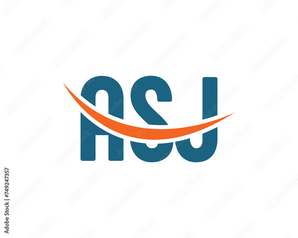 ASJ logo design vector template ASJ logo design vector template