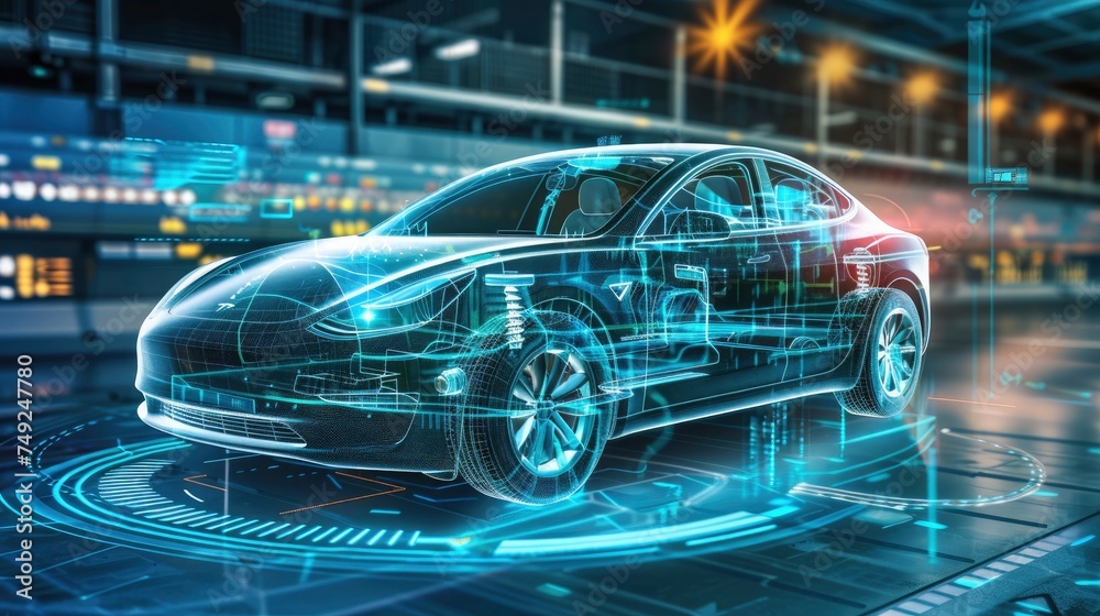 Future technology EV Car