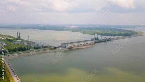 Novosibirsk Hydroelectric Power Plant is a hydroelectric power station on the Ob River in the Soviet district of the city of Novosibirsk. The only hydroelectric power station, From Dron