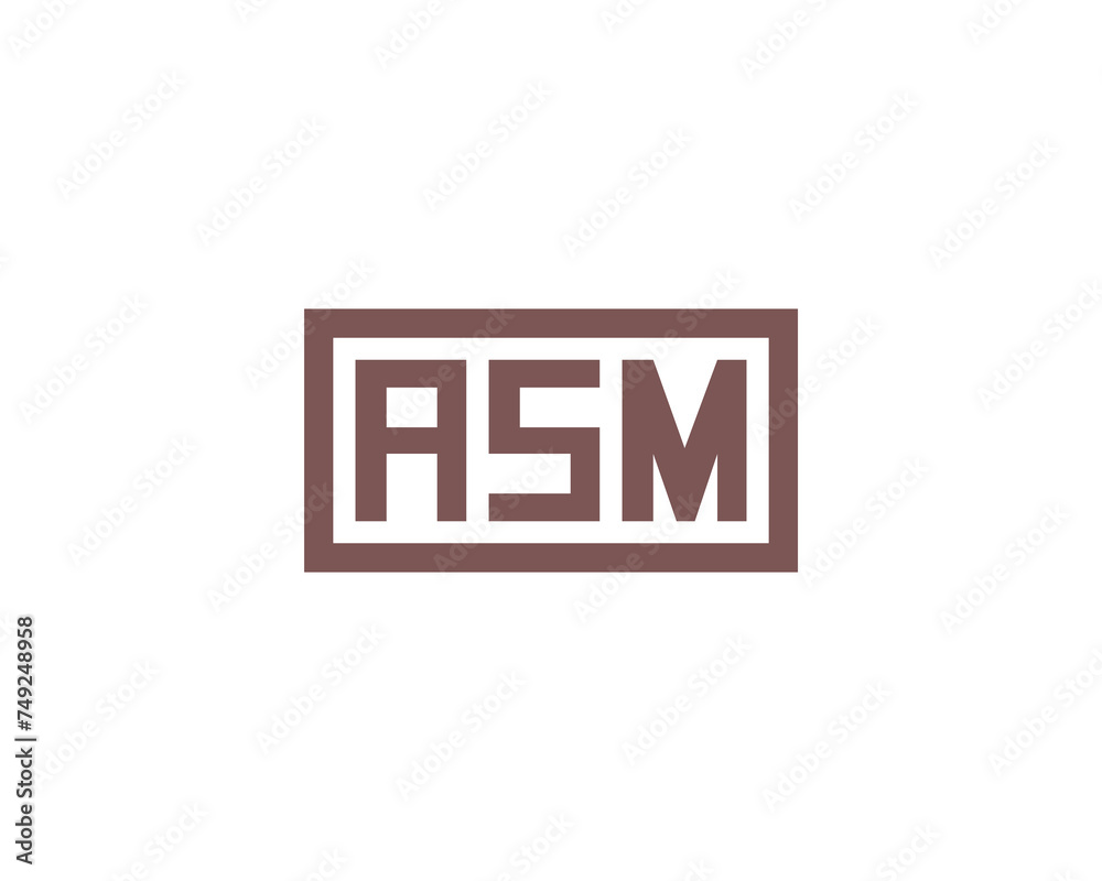 ASM logo design vector template ASM logo design vector template