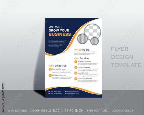 business Flyer Design template. or Ai flyer design for marketing. 