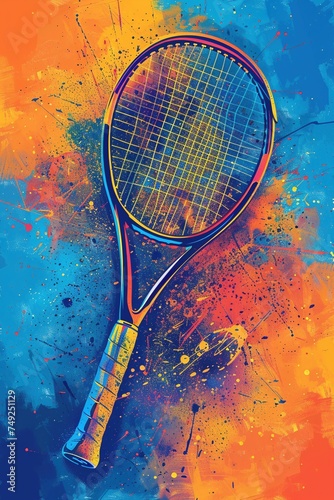 Ace Showdown: Dynamic Poster Design for Thrilling Tennis Tournament © Martin