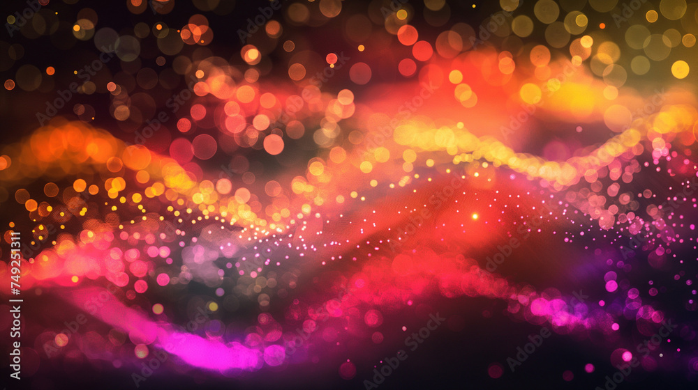 abstract 3D wavy colorful background.