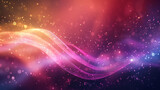 abstract 3D wavy colorful background.