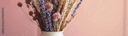 Dried Flower Arrangement: Imagine a bouquet or arrangement made of dried flowers