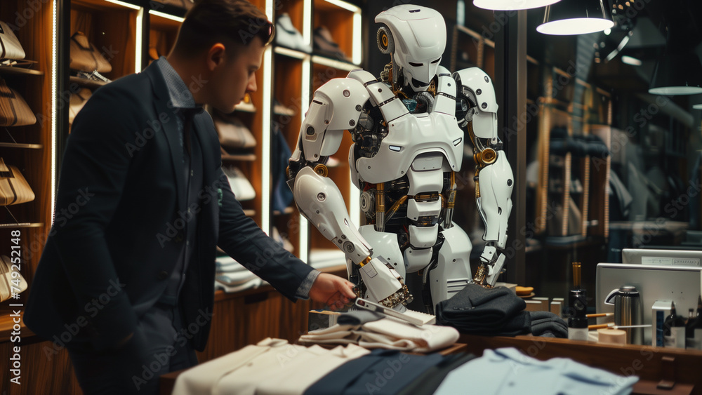 Futuristic Tailoring: A Humanoid Robot at Work Futuristic Tailoring: A Humanoid Robot at Work