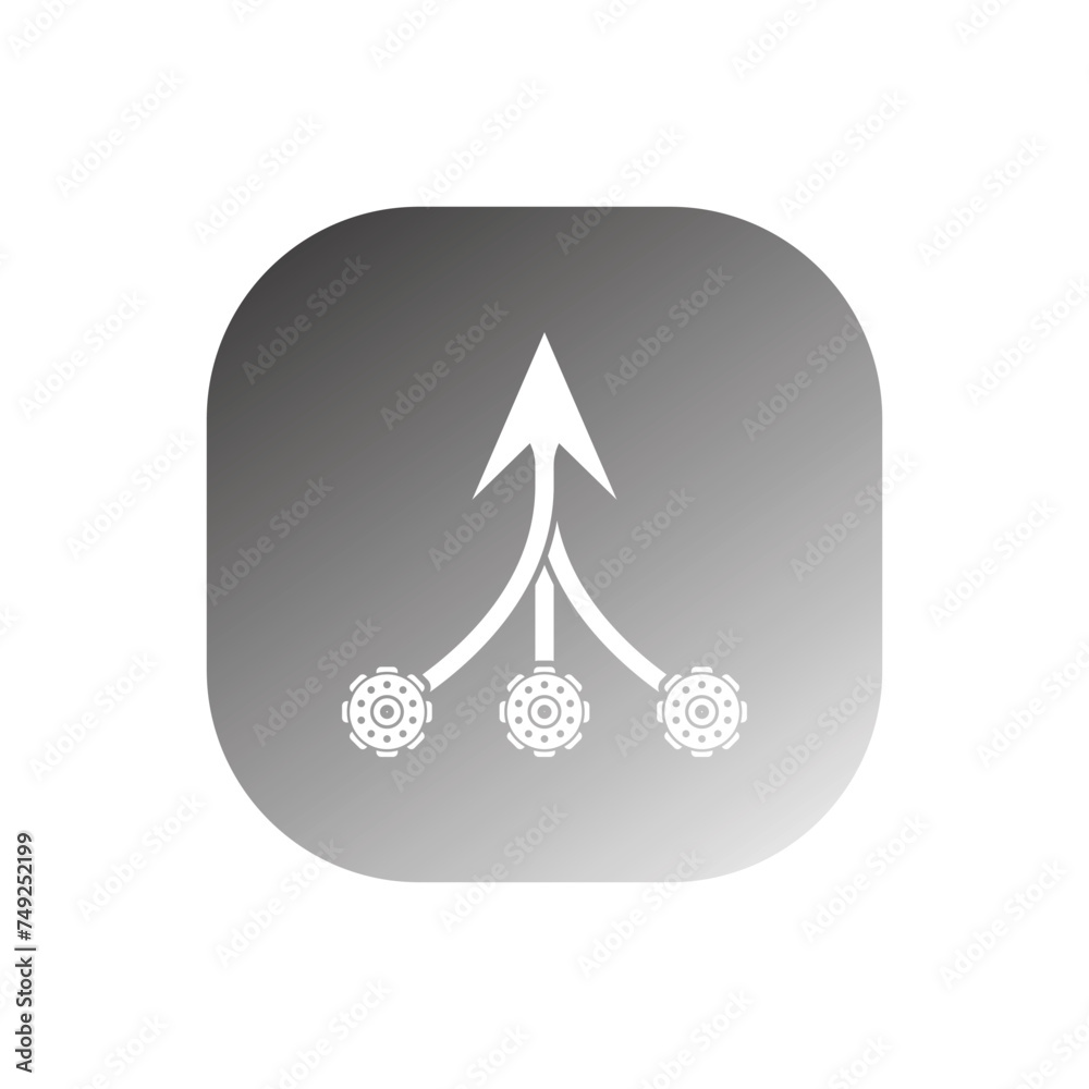 Fototapeta premium consolidation icon vector