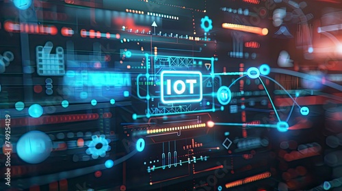 IoT, Internet of Thing technoloy with text