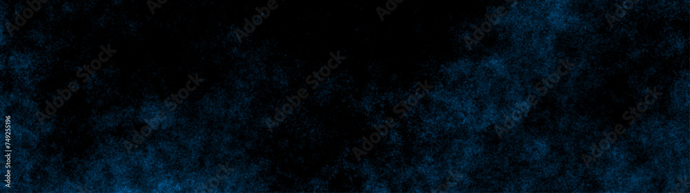 Obraz premium Abstract classic blue grunge decorative navy dark wall background. Blue grunge marbled texture banner background. Black and blue grunge background with space view. Light blue grunge paper textrue.