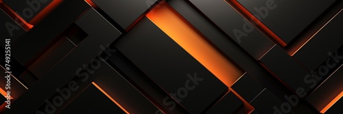 Abstract black and orange background. 