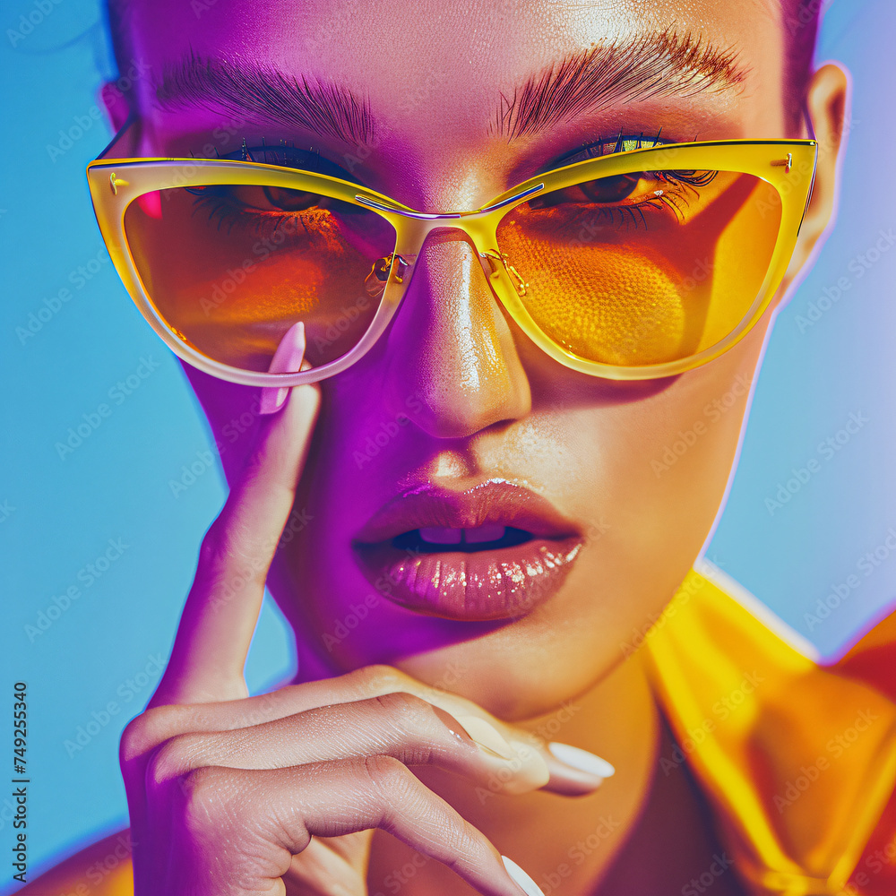 portrait of a woman with sunglasses mockup portrait of a woman with sunglasses mockup