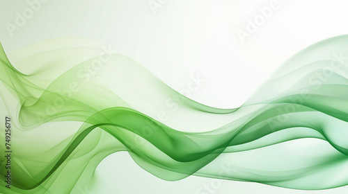 abstract green wavy St Patrick s Day background.