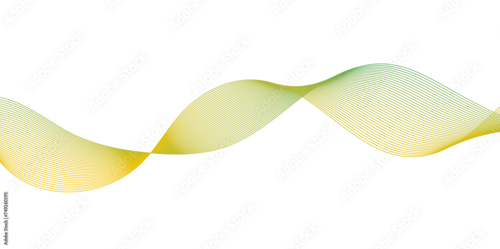 Fototapeta premium Abstract blend wave lines and technology background. Background lines wave abstract stripe design. White background, mesh abstract, vector gradient line soft blend. 