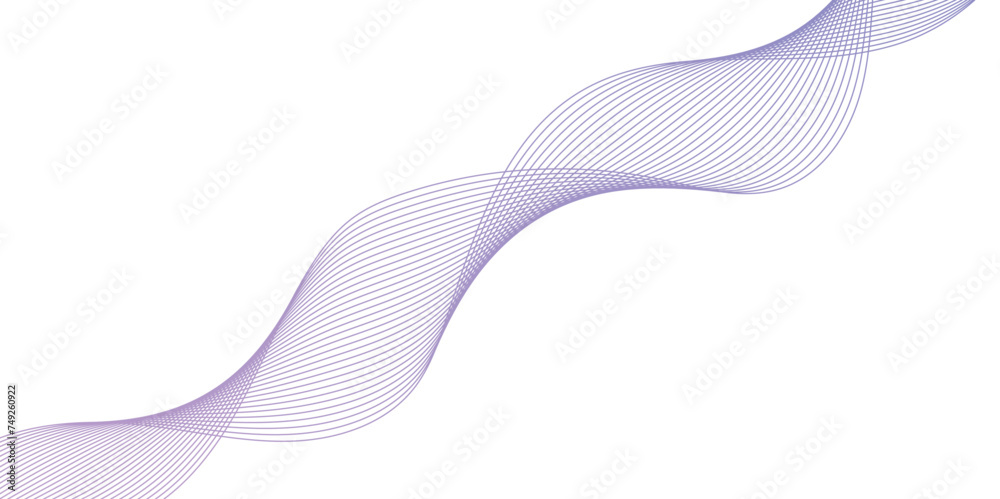 Fototapeta premium Abstract blend wave lines and technology background. Background lines wave abstract stripe design. White background, mesh abstract, vector gradient line soft blend. 