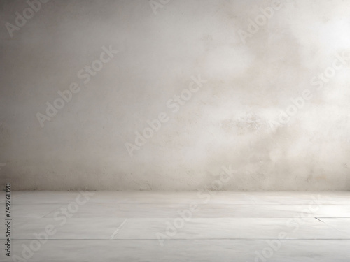White background on cement floor texture - concrete texture - old vintage grunge texture design - large image in high resolution. © SyedMuhammad