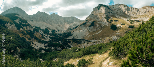 A valley high in the mountains made by ancient glacier  Durmitor  Montenegro