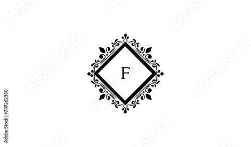 Luxury Wedding Card Alphabetical Logo