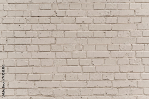 white brick wall background. copy space.
