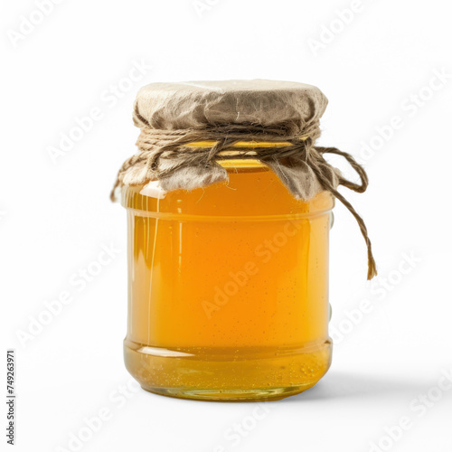 honey in a jar on transparency background PNG 