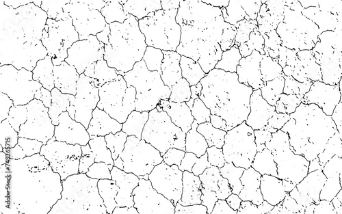 texture of the old wall, vintage black and white grunge vector of cracked concrete, grungy effect with noise