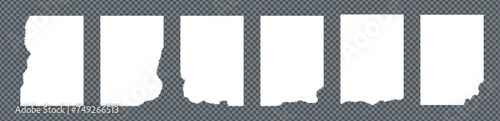 Set of torn paper snippets. White grunge rectangles with jagged edges. Vector illustration for stickers, collages, banners. Ripped abstract shapes create a textured silhouette of notepaper or leaflet