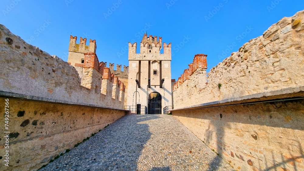 Scaliger Castle of Sirmione, Lake Garda - Italy - View of the castle