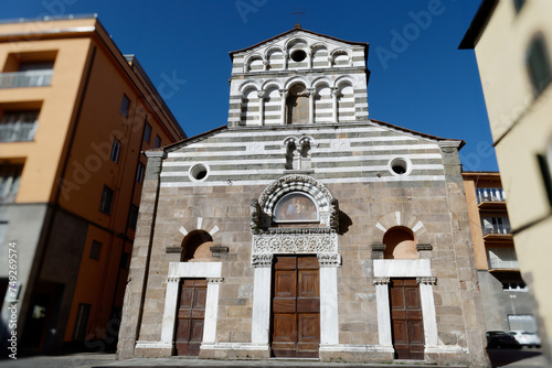 Catholic basilica church of San Giusto . Lucca, Italy