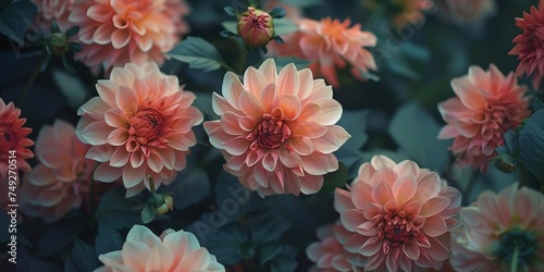 Macro shot of blooms against a black backdrop.