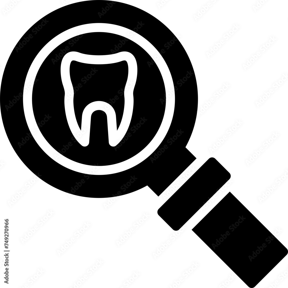Magnifying Glass Vector Glyph Icon Magnifying Glass Vector Glyph Icon