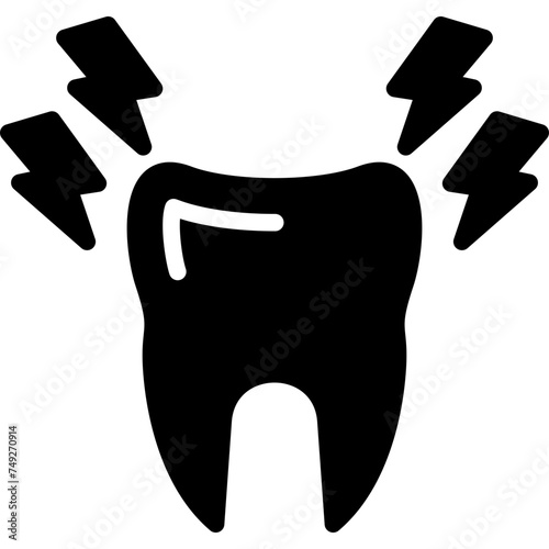 Toothache Vector Glyph Icon