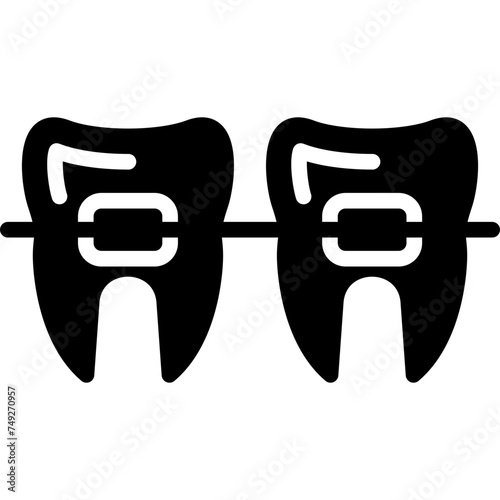 Braces Vector Glyph Icon