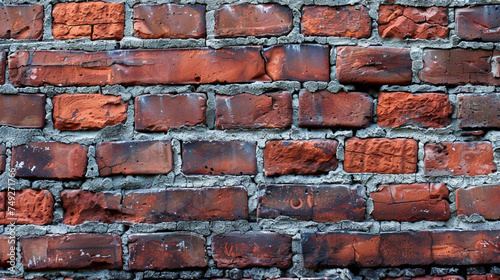 Brick texture background copyspace for your design. Generative AI
