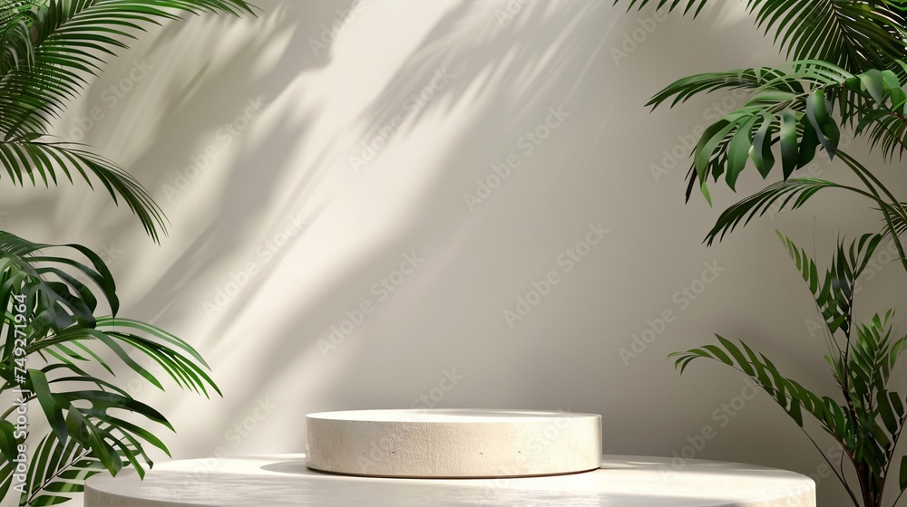 Creative Design with Tropical Leaf Decoration Creative Design with Tropical Leaf Decoration