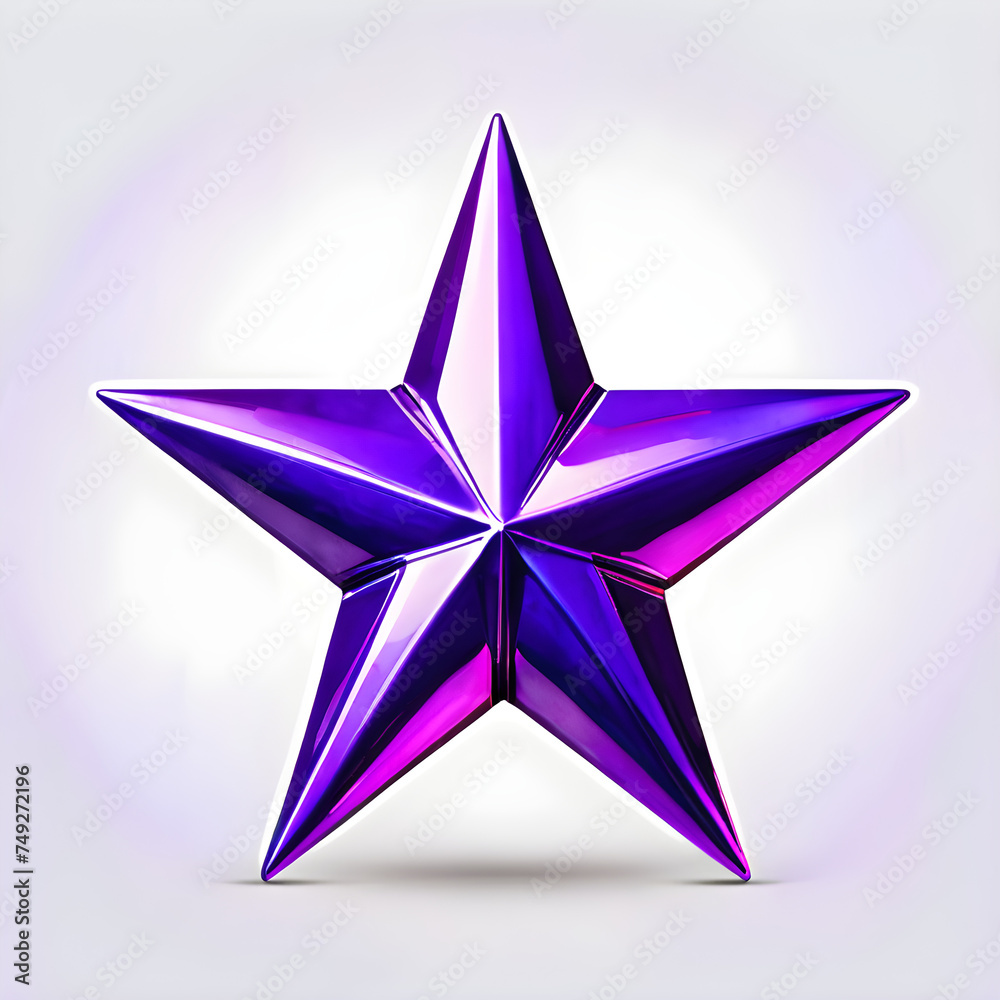 Obraz premium Radiant Diversity: Captivating Star-shaped Icons in Beautiful Colors.(Generative AI)