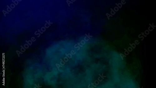 blue background with smoke