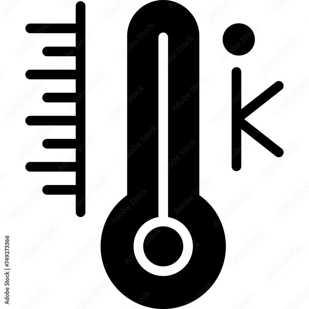 Kelvin Vector Glyph Icon Kelvin Vector Glyph Icon