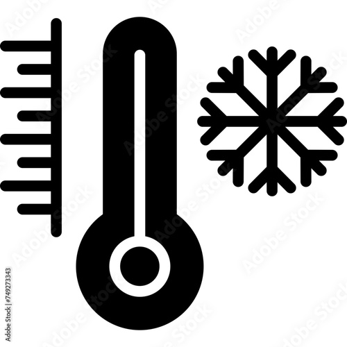 Cold Vector Glyph Icon